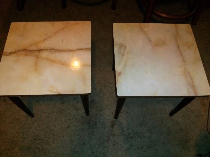 Vintage Mother of Pearl Plant Stands