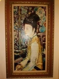 Asian Lady Oil Painting
