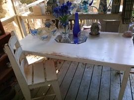 Farm Table and Chair