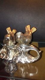 Silver Plated Birds Shakers