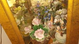 Capodimonte and Jade Flowers