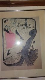 Jane Avril Jardin de Paris Lithograph