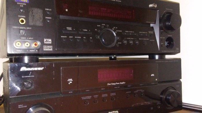 Sony Reciever missing knob(works) Pioneer Reciever (does not power up)