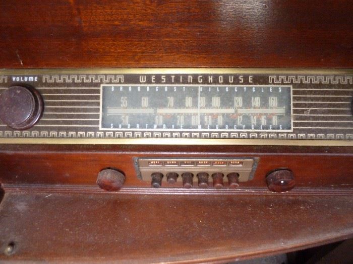 Westinghouse Antique Console Radios with turntable