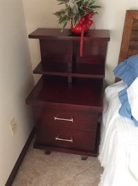 One of two 1950s nightstand