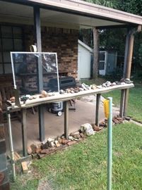 Collection of stones and shells