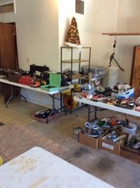 Garage with lots of tools