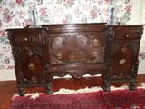 antique Ornately carved buffet
