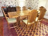 DR table - ornately carved w/end extensions (60" - 90")