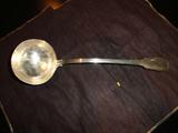 Large sterling ladle with English hallmark