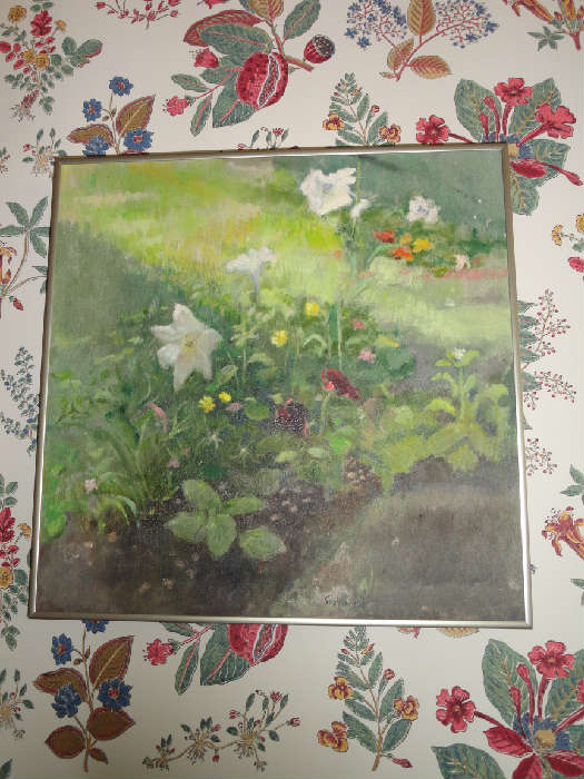Robert Sudlow oil painting - "Summer Garden" 1981