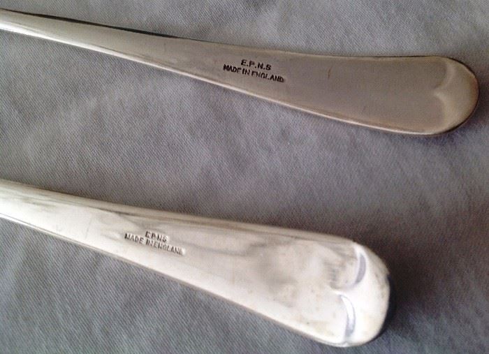 Engraving on Silver plated Salad Fork & Spoon tossers