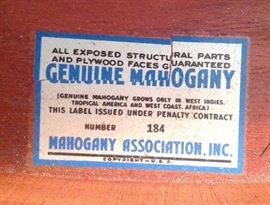 Demilune Cabinet, Solid Mahogany sticker