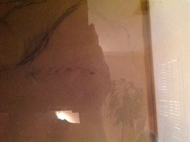 Corner front Signature of "Nude Study" ROMAN CHATOV DRAWING