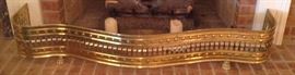 Solid Brass Fireplace Fender w55" x 14" x h10"