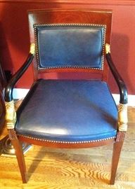 Mid Century Chair by Century chair company, Hickory NC,
Century chair company, Hickory NC, side arm chair, gold trim
