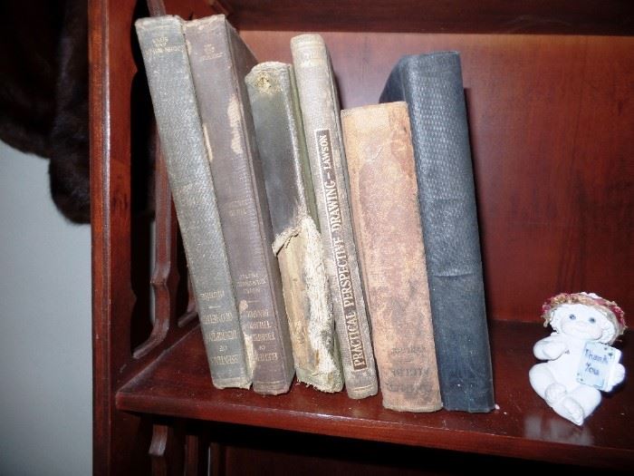 lots of antique and vintage books