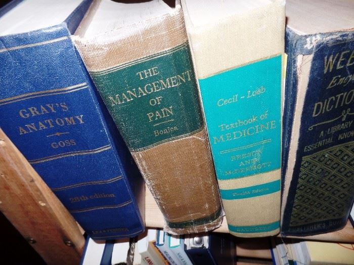 Vintage medical books