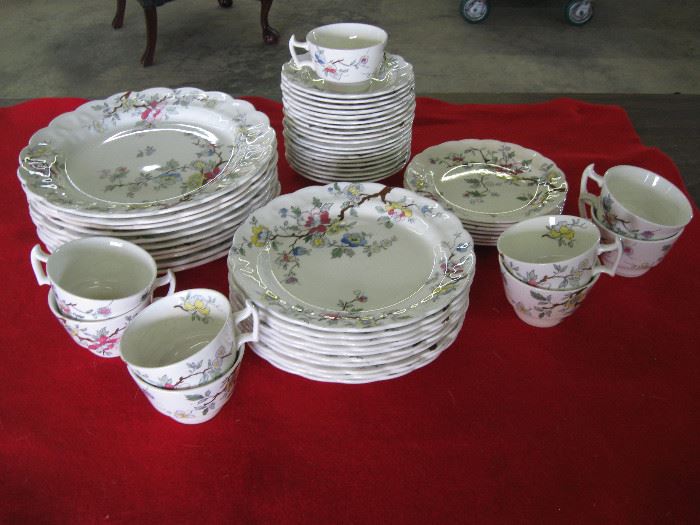 Booth English China Set in "Chinese Tree" Pattern