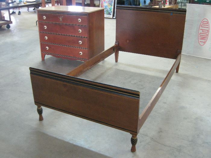 Four Piece 1960's Neo Transition Bedroom Set