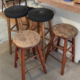 Wooden stools.