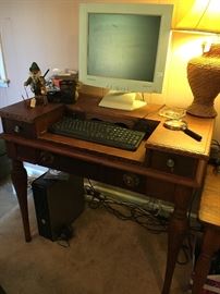 Antique writing desk--missing the top piece.