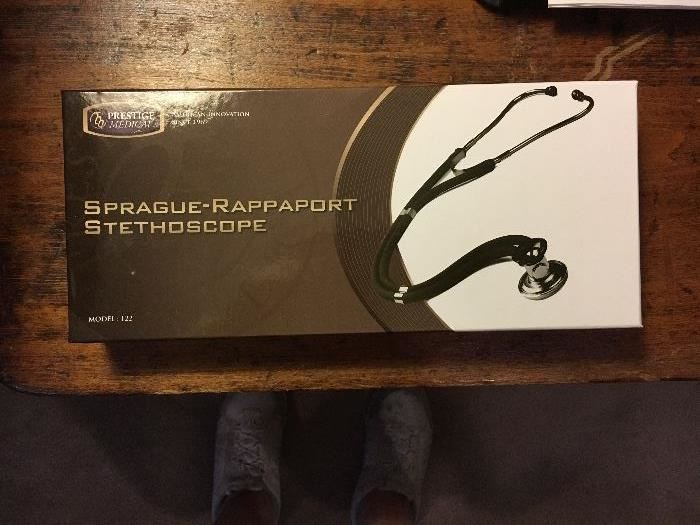 New in box, Sprague-Rappaport stethoscope.