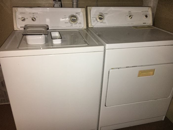 Matching pair Kenmore washer and dryer.