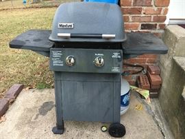 Gas grill.