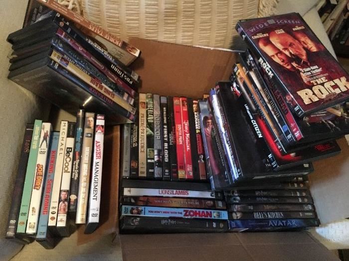 Assorted DVDs.