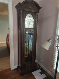 Very nice Seth Thomas grandfather clock, recently refurbished ($$).                                                              Marked on the back with:                                                     4482  1163                                                                            418-001 28