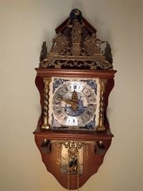 Woo hoo! We're on a roll here!                                             How about a Delft wall clock? You won't see one of these very often!