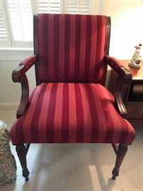 Very nice, traditional upholstered armchair, by Mark David, High Point, NC.