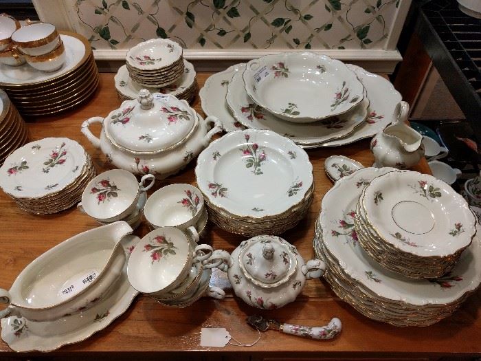 54-Piece set Rosenthal (Germany) Pompadour Rose china