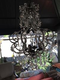 Vintage crystal chandelier!