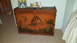 Painted Oriental Cabinet