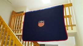 1946 All American Football Blanket on Ebay 
