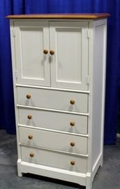 Thomasville Impressions Chest of Drawers with Top Cabinet, 30"W x 58"H x 18"D, Matches Lots # 56 &35