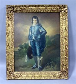 "The Blue Boy" Art Print in Gilded Frame, 28" x 34"