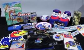 Kansas KU Jayhawks Slippers, Children's Dinner Set, Three Little Jayhawks Book, License Plate Frame, Golf Gift Set, LED Logo Light, Luggage Tags, More