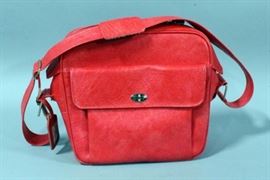 Vintage Samsonite Silhouette Leather Style Travel Bag Carry On Luggage