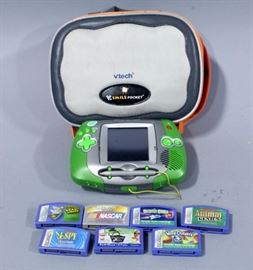 Leap Frog Leapster Learning Game System with 7 Games- Nascar, I Spy, Princess and the Frog, Word Chasers, Draw & Write, Animal Genius & Cosmic Math