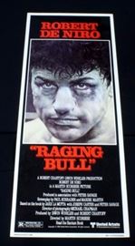Original 1980 "Raging Bull" Robert De Niro Insert Movie Poster, 14" x 36"