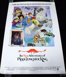 Original 1988 "The New Adventures of Pippi Longstocking" One Sheet Movie Poster, Rolled
