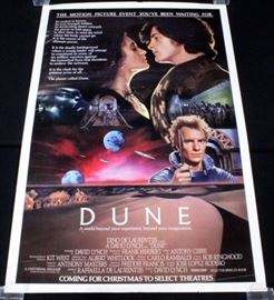 Original 1983 "Dune" One Sheet Advance Movie Poster, Rolled