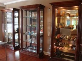 Four quality Display / Curio Cabinets