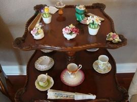 Antique Piecrust, two-tier Table