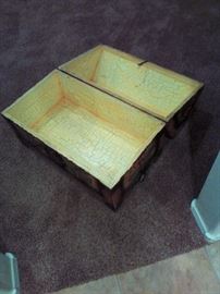 Interior of Sunflower chest.