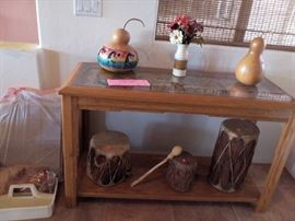 Gourds and smaller drums.