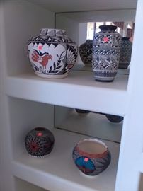 Native American pottery.
